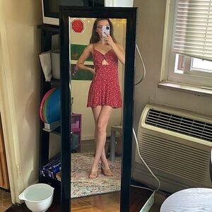 Red flowy floral sundress!